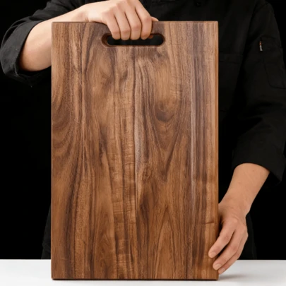 大型优质红木砧板 - 木质切菜板、肉砧板，易于清洁的表面，材质优良，适合家庭和商业用途，是烹饪爱好者和专业厨师的厨房必备品。