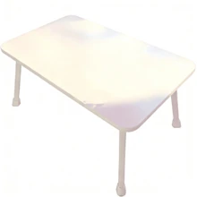 Escritorio pequeño plegable, escritorio de computadora compacto para dormitorio, oficina en casa, habitación, mesa de escritura - Blanco - Ver 1