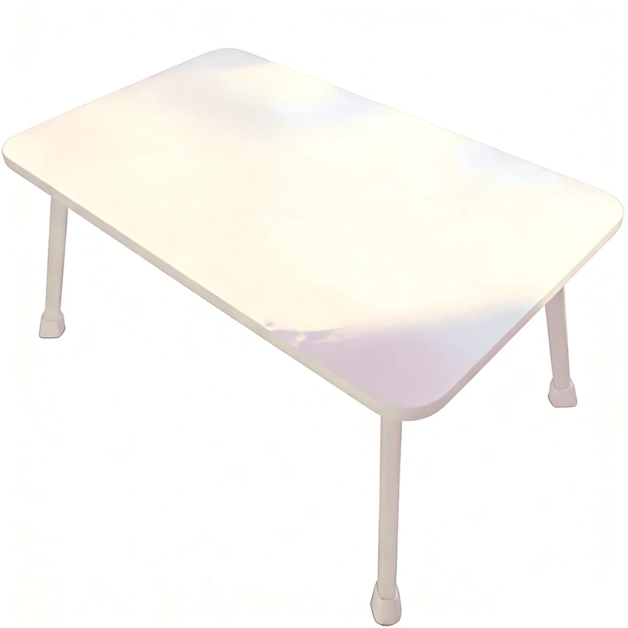 Escritorio pequeño plegable, escritorio de computadora compacto para dormitorio, oficina en casa, habitación, mesa de escritura - Blanco - Ver 1