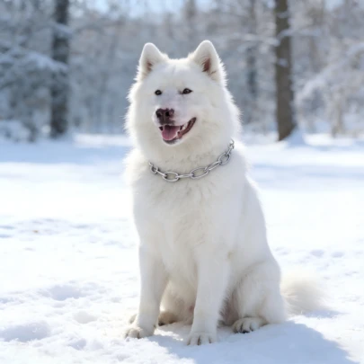 Conector giratorio de acero inoxidable para collar de mascotas anti-mordeduras, correa de entrenamiento para perros con cadena en P anti-mordeduras y anti-explosión, anillo para el cuello de perro de acero inoxidable