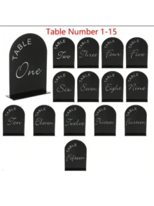 5x7英寸亚克力拱形桌号牌架，配亚克力桌号牌，适用于婚礼宴会 - 查看 7