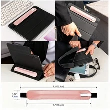 Bao đựng bút cảm ứng bằng da PU có dây chun, tương thích với Apple Pencil thế hệ 1 và 2, phù hợp với mọi máy tính bảng, bao gồm cả Apple Pencil Pro 12.9" và Apple Pencil Air 11". Quà tặng mùa xuân thứ 4. - trắng - Xem 6