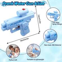 1pc Prank Water Gun, Bidirectional Squirt Gun, Practical Joke Water Gun, Reverse Water Gun, Suitable For Parties And Summer Fun Activities, Funny Novelty Toy, Swimming Pool Beach Water Fight Creative Gift - Multicolor - View 5