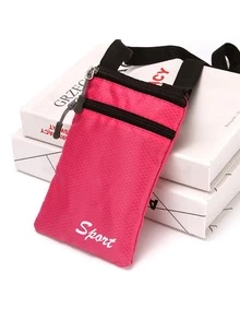 1pc New Fashion Unisex Oxford Cloth Minimalist Multifunctional Shoulder Bag Thin Phone Pouch Crossbody Wallet For Women For Men Mini Wallet Small Wallet Cute Things Wallet Purse Wallet - Multicolor - View 10