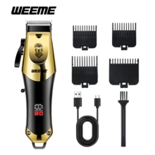 WEEME 男士理容套組 4件/3件/2件/1件：電動理髮器、T型刀頭修剪器、電動刮鬍刀與鼻毛修剪器 | 全方位居家理髮套組 | 時尚金色設計 - 金色 - 查看 13