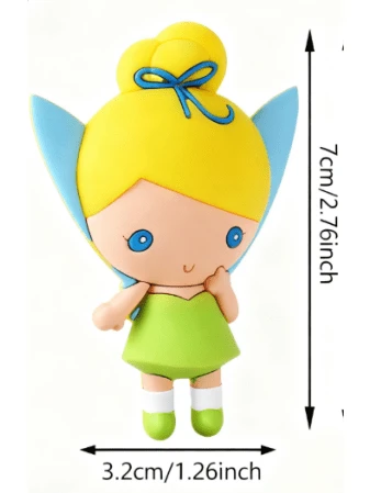 Monogram 1 Nam châm tủ lạnh 3D PVC được cấp phép chính thức của Disney - Hình Tinker Bell, Ariel và các nhân vật dễ thương khác, thích hợp trang trí tủ lạnh, văn phòng, tủ khóa và bảng trắng. Món quà du lịch và sinh nhật sáng tạo dành cho người hâm mộ công chúa. - 1 cái - Xem 2