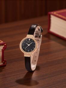 REBIRTH 1pc Women's Retro Leather Belt Fashion Versatile Casual Watch, Suitable For Daily Wear - one-size - View 6