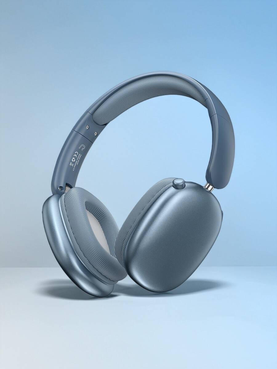 Wireless Headphones With Deep Bass, Lightweight And Foldable Design, Built-In Microphone, Compatible With 3.5mm Audio Cable, Stereo Sound, Suitable For Travel, Work, Laptops, And Mobile Phones. Wireless Gaming Headphones For IOS, A Top Choice For Christmas And Birthday Gifts. - 藍色 - 查看 1