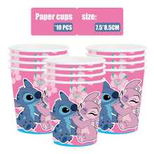 53-Piece/Stitch-Style Disposable Tableware Set, Suitable For Camping, Backyard Barbecues, Party Supply Sets, Can Be Used For 10 People, Very Suitable For Halloween, Christmas, And Family Gatherings - Multicolor - View 12