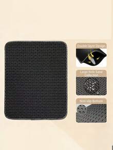 1片双层EVA猫砂垫，可水洗防带出防溅猫砂盆垫，猫咪用品 - 彩色 - 查看 23