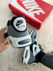 Nike Air Max Correlate 休闲低帮运动鞋，舒适运动休闲鞋，男女通用，黑色和灰色 - 黑灰 - 查看 9