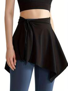 瑜伽裙防走光连体速干健身运动裙，系带舞蹈裙，芭蕾舞裙罩衫 - 彩色 - 查看 11