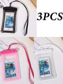 Universal 5/4/3/2/1 Waterproof Phone Pouch, Underwater Photography Gadget, Touchscreen, Halter, Suitable For Drifting, Diving, Swimming, Hot Spring, Water Park - Multicolor - View 17