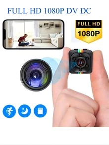 Detector de movimiento espía, cámara espía, cámara oculta, cámara micro portátil, mini cámara, con batería recargable pequeña, cámara mini HD 1080P compatible con tarjeta TF de hasta 128G (tarjeta TF no incluida), cámara digital micro con visión nocturna activada por movimiento para hogar, oficina, coche, dron - Multicolor 1080P - Ver 2