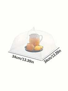 1/3pcs Large White Pop-Up Mesh Food Cover Tent - Foldable And Washable, Suitable For Picnic, BBQ, Party And Outdoor Dining - Anti-Insect Kitchen Accessory - White - View 20