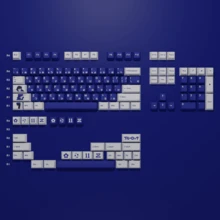 KenoKeys Blue Lock Yoichi Isagi Anime Keycap Set & Deskmat Mousepad Combo - Đen - Xem 2