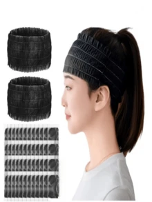 50 chiếc băng đô dùng một lần không dệt dành cho nữ, dùng trong spa, chăm sóc da mặt, trang điểm, du lịch, chăm sóc da, chất liệu mềm mại. - 50 chiếc - Xem 10