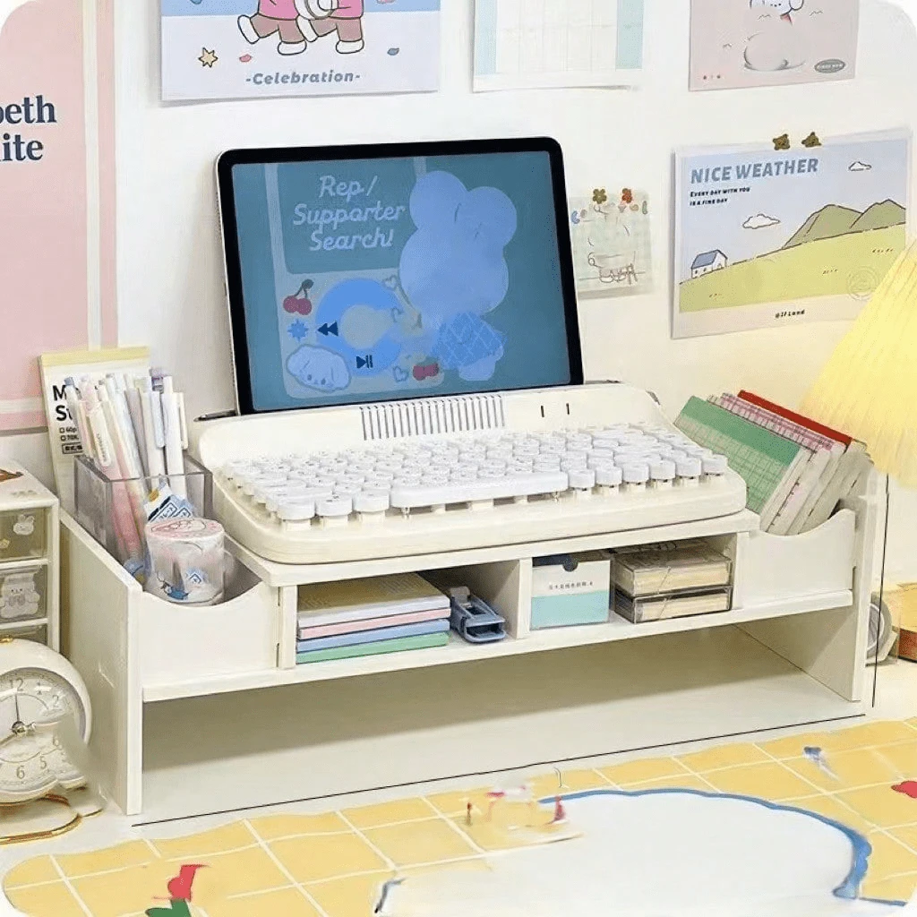 Hộp đựng đồ để bàn 1 chiếc có 4 ngăn kéo, được làm từ nhựa nhẹ và bền, hộp đựng đồ dùng văn phòng đa năng, thích hợp để đựng văn phòng phẩm, đồ dùng nhà bếp, mỹ phẩm và các vật dụng nhỏ, phù hợp cho văn phòng tại nhà, ký túc xá, bàn trang điểm. Món quà tuyệt vời cho sinh viên, nhân viên văn phòng, người làm tự do và những người yêu thích sắp xếp nhà cửa. - trắng - Xem 1