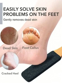 1pc Professional Wooden Foot Scrubber, Removes Calluses, Dead Skin, Cracked Heels, Unisex Foot Care Tool - Multicolor - View 4