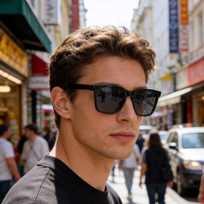 1pc Men's Fashion Elegant High-End Stylish Fashion Glasses