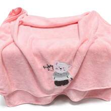 Toalha De Felpuda Para Bebê Bordada Personagem Animal Macia, Suave E Absorvente 70x140cm - 1UN Sortida - Multicolorido - Visão 2
