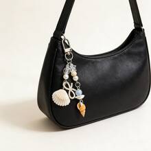 1PC Ocean Series Replica Shell Pendant Keychain Bag Hanger Chain Mobile Phone Pendant Gift Pendant. Kawaii Vacation Essentials Bag Accessories - Multicolor - View 4