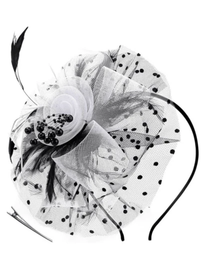 1 Pc Fascinators Hats For Women Tea Party Hats 1950s Kentucky Derby Hats Hair Clip For Bride Wedding Party Birdcage Veil Headband Flower 1920s Headpiece For Horse Race Vintage Hats 50s Outfit Hats 1940s Victorian Hat Pillbox Hats Accessories For Women Girl Birthday Mother's Day Christmas Gift