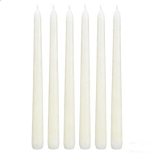 象牙色锥形蜡烛，多支装，无香无烟锥形蜡烛，直径25.4厘米，持久燃烧时间约7-8小时，石蜡材质，棉芯 - 高10inch - 查看 13