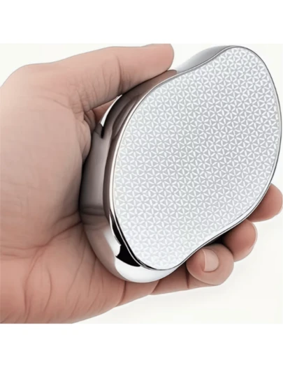 1pc Hair Removal Tool | Gentle Depilation & Smooth, Washable & Reusable Manual Glass Epilator For Back, Arms, Legs And Full Body | Transparent Design, Batteryless, Unisex, Multiple Colors