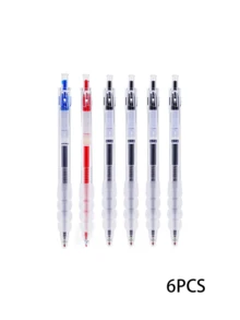 6/12支装透明基础圆珠笔，书写流畅，出墨均匀，防晕染，速干，适合日记、笔记、办公和学习使用。 - 透明基礎筆 - 查看 9