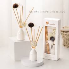 Lavender Flameless Aromatherapy Set Can Be Customized With Wicker Ceramic Essential Oil Evaporation Aromatherapy - 1PC - View 2