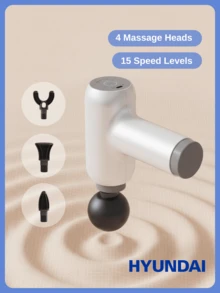 1200mAh Portable High-Frequency Muscle Relaxation Fitness Massager, Full Body Deep Tissue Massage, Pain Relief, Sports Recovery Vibration Massager - White - View 13