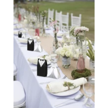 200 piezas Cajas de dulces estilo occidental para boda, cajas de recuerdos de boda para novios, cajas de regalo para dulces y chocolates atadas con cinta, cajas de recuerdos de fiesta de boda clásicas y creativas para decoración de mesa de postres, despedida de soltera, Día de San Valentín - Conjuntos - Ver 4