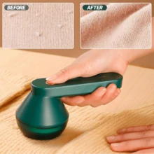 Portable Hair Ball Trimmer, Electric Hair Ball Remover, Six-Blade Design, Powerful Ball Remover, Powerful Motor One-Button Start, USB Charging 300mAh Large-Capacity Lithium Battery, Suitable For Clothing, Fabrics, Bedding, Carpets And Sofas. - Multicolor - View 4