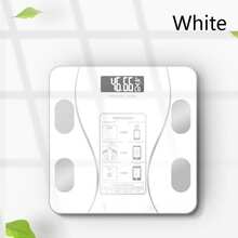 SOKANY Báscula corporal inteligente de alta precisión y ultra delgada, con monitoreo dual de IMC/porcentaje de grasa corporal, sincronización automática con aplicación, soporta hasta 180 kg, material de vidrio reforzado, ligera y compacta, funciona con 2 pilas AAA (no incluidas), adecuada para el Día de la Reina, San Valentín, Año Nuevo, Día de la Madre y otras ocasiones - Multicolor - Ver 15