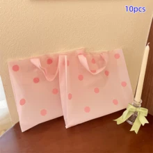 50pcs Party Gift Clothing Packaging Bags, High-End Women's Shopping Bags, Handheld Storage Bags, Small Dot Pattern Packaging Bags, Wedding Packaging Bags, Gift Packaging Bags, Reusable Packaging Bags, Thick Waterproof Portable Large Capacity Tote Bags, Outdoor Travel Daily Necessities Storage Bags. Suitable For Holidays, New Year's, Weddings, Parties, Shopping Bags, Birthday Gift Bags, Party Gift Bags - Packaging Bags - View 15
