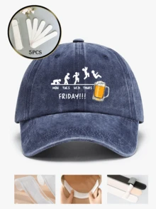 A Retro Washed Hat Hats For Men Hatsfor Women, All-Season Spring SummerAutumn Winter Wearable AdjustableStrap Suitable For Valentine's DayWeddings Christmas School SeasonFather's Day Outdoor Sports Travel SunProtection Essential Gifts For Men &Women Niche Customizable Trucker HatAvailable In Black Pink Purple YellowCasual Headwear - One Size - View 11