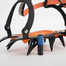 Crampones Profesionales Alpinismo 12 Dientes Roca/hielo - Naranja - Ver 3