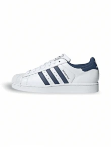 Adidas 超级巨星 II - 白色/海軍藍 - 查看 1