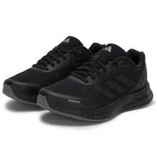 adidas DURAMO X 舒適百搭 低筒跑步鞋 男女同款 黑色 - 黑色 - 查看 5