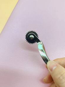 专业皮革缝纫标记轮，定位轮，缝纫轮，竹柄，适用于DIY皮革加工、鞋包维修 - 底線 - 查看 3