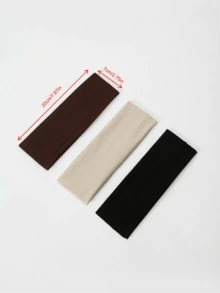 3pcs Wide Sports Yoga Headbands, Suitable For Daily Wear, Hairband Fall Winter Hair Band Hair Accessories For Women For Vacation Outfits Woman Elegant Scarf Women Bandanas - Multicolor - View 5