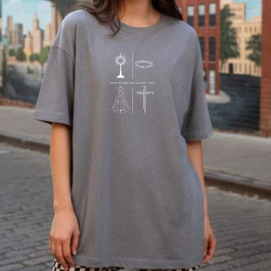 Cotton None Night Holiday Sports School Vacation Office Home Birthday Party Dating Street Photoshoot - 灰色 - 查看 1