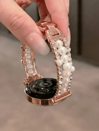 18mm 20mm 22mm diamantarmband, längdjusterbart, kompatibelt med Samsung Galaxy, kompatibelt med , klockor - hållbart, mjukt, andningsbart