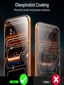 3pcs HD Tempered Glass Film Screen Protection Compatible With IPhone 17 16 15 14 13 12 11 - Clear - View 5