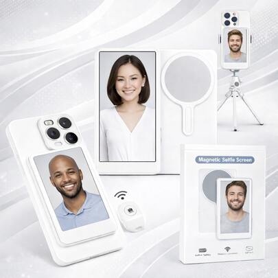 Tela Magnética Para Celular Câmera Vlog Selfie Monitor Espelho Acessório Auxiliar Traseiro