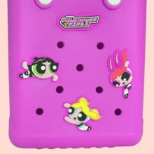 Miniso 名创优品可爱飞天小女警小镂空手提包，适合上学和日常使用 - 粉色 - 粉色 - 查看 10