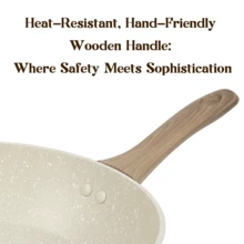 ABKOK 【1件/3件套】铝制煎锅套装（20厘米/24厘米/28厘米煎锅），双层底 - 适用于炉灶和电磁炉，轻便快速加热，可单独购买煎锅或购买整套炊具。 - 查看 6