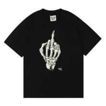 Creative Studio Graphic Tee Unisex Oversized T-Shirt Casual Streetwear Crew Neck Short Sleeve Loose Fit EST.2026 - 手 - 查看 1
