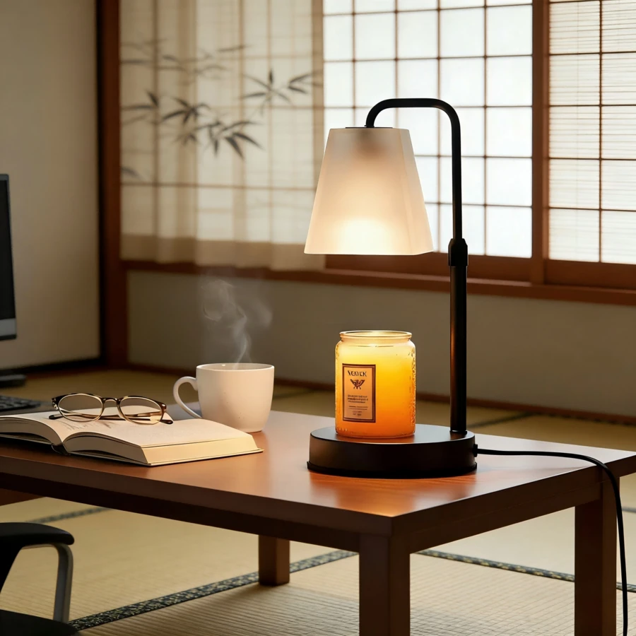 1 PCS Frosted Lampshade Candle Warmer Lamp With Timer Adjustable Height Includes 1 GU10 Bulbs Electric Wax Melter For Bedroom Desk Nightstand Decor Valentines Day Mothers Day Housewarming Gift Ideal For Women - 查看 1